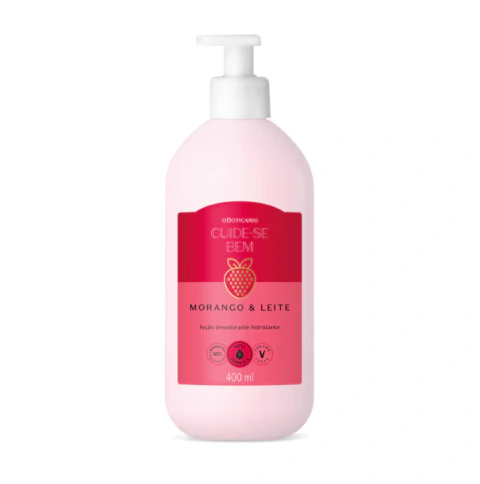 Loción Hidratante Fresa y Leche 400 ml